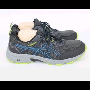 Asics Gel-Venture 8 (Extra Wide) Trail Runners Black/Blue Men’s Size 13 EXWD